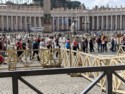 A long line waits to enter St Peter's Basilica
